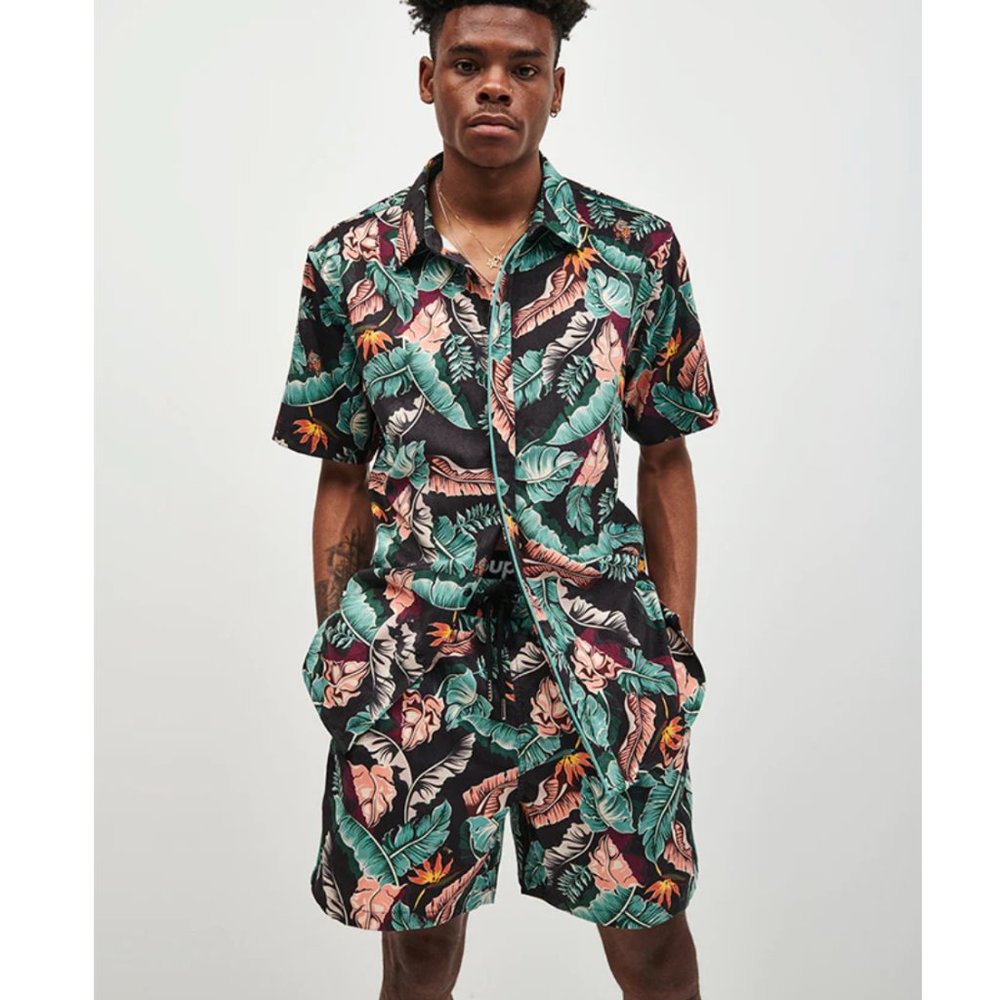 3/$20☀ Diamond Supply Co Tropical Paradise Swim Trunk